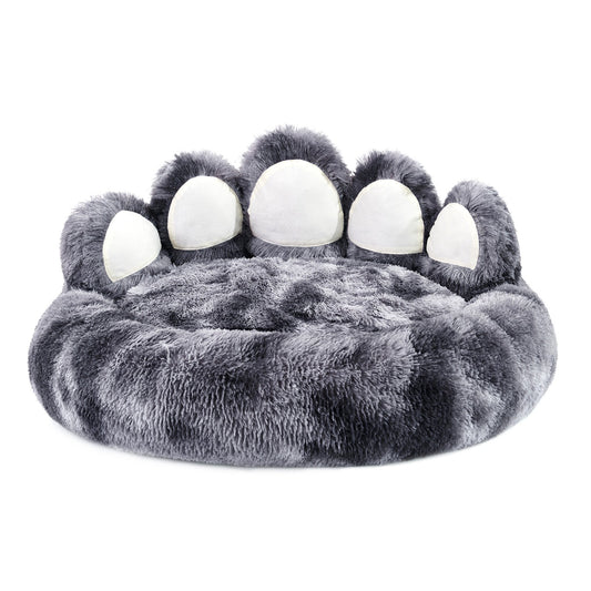 Cute Dog Bear Paw Shape Dog Bed, Dog Beds & Furniture for Small and Medium Dogs, Cozy Plush Cute Cat Beds for Indoor Cats