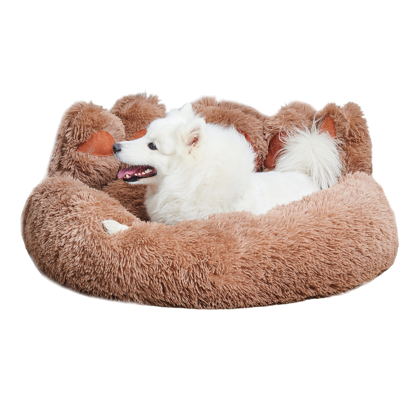 Cute Dog Bear Paw Shape Dog Bed, Dog Beds & Furniture for Small and Medium Dogs, Cozy Plush Cute Cat Beds for Indoor Cats