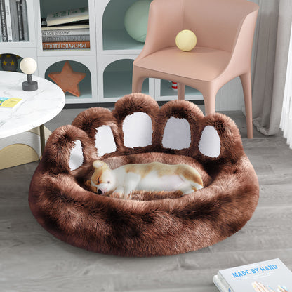 Cute Dog Bear Paw Shape Dog Bed, Dog Beds & Furniture for Small and Medium Dogs, Cozy Plush Cute Cat Beds for Indoor Cats